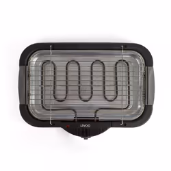Livoo DOC153 barbecue et grill Dessus de table Electrique Noir, Gris 2000 W