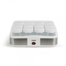 Livoo DOP156 machine à yaourts 1,2 L Cottage cheese, Yahourt 21,5 W