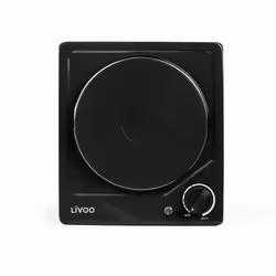 Livoo DOC167N, Noir, Intégré, 26 cm, Plaque scellée, 1 zone(s), 1 zone(s)