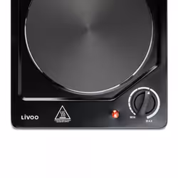 Livoo DOC167N plaque Noir Intégré 26 cm Plaque scellée 1 zone(s)