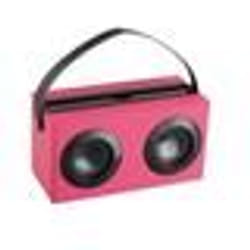 Enceinte Bluetooth CLIPSONIC TES169R - Rose - Support pour tablette - Puissance 6W - Autonomie 4 heures