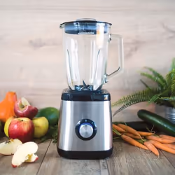 Livoo DOP183 blender 1,5 L Mélangeur de table 1000 W Noir, Acier inoxydable