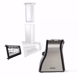 Livoo DOP192 Râpe électrique et spiraliseur Acier inoxydable Noir, Acier inoxydable - Vue supplémentaire 6
