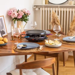 Livoo DOC207 raclette 6 personne(s) 800 W Noir