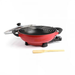 Livoo DOC128A wok électrique 4 L Rouge 1500 W