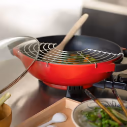 Livoo DOC128A wok électrique 4 L Rouge 1500 W