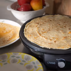 Livoo DOP196 appareil à crêpes 1 crèpe(s) 1000 W Noir