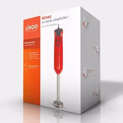 Livoo DOP204R blender 0,6 L Mélangeur par immersion 400 W Rouge