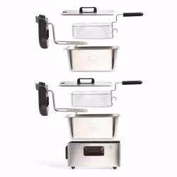 Livoo DOC217 friteuse Double 6 L Autonome 3300 W Argent