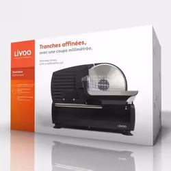 Livoo DOM396 trancheuse Electrique 150 W Noir Métal