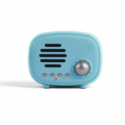 Haut-parleur Bluetooth® LIVOO TES202B - Bleu - Radio FM - Micro intégré - Carte TF/USB - 3W