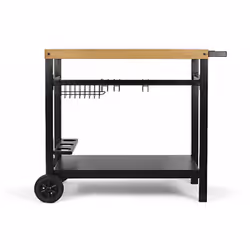Chariot pour plancha noir/bois Livoo gs131