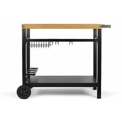 Chariot pour plancha noir/bois Livoo gs131