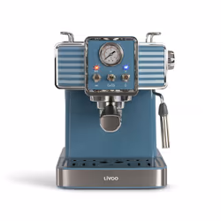 Livoo DOD174, Cafetière électrique à piston, 1,5 L, Café moulu, 1350 W, Bleu, Acier inoxydable