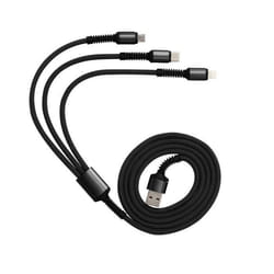 Câble USB 3 en 1 - LIVOO - TEA250N - Micro USB Type C Lightning - 120 m - Charge rapide