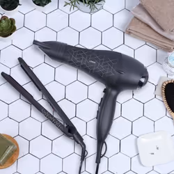 Livoo DOS170 brosse soufflante et fer à lisser Kit d'accessoires de coiffure À chaleur Noir 2000 W