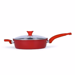 Sauteuse - LIVOO - MEP131R - Ø 26 cm - Antiadhésif - Couvercle en verre trempé