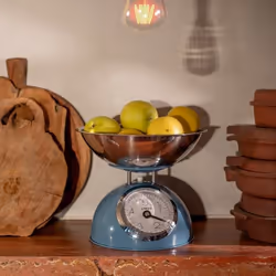 Livoo DOM443R escabeaux de cuisine Bleu Balances de cuisine mécaniques