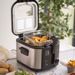 Livoo DOC237 friteuse Unique 3 L 1800 W Noir, Acier inoxydable