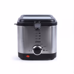 Livoo DOC240 friteuse Unique 1,5 L 900 W Noir, Acier inoxydable