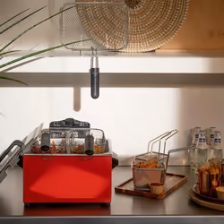 Livoo DOC241 friteuse Double 5 L Autonome 2000 W Gris, Rouge