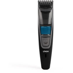 Tondeuse à barbe rechargeable - LIVOO - DOS186 - 5 W - 90 min - Jusqu’à 10 mm - 20 longueurs - Noir / Bleu