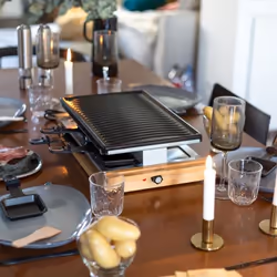 Livoo DOC257 raclette 8 personne(s) 1200 W Beige, Noir