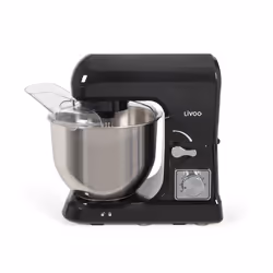 Livoo DOP190N, Robot mixer, Noir, Acier satin, Batteur, Mélange, 5 L, Foie, Rotatif, Acier inoxydable