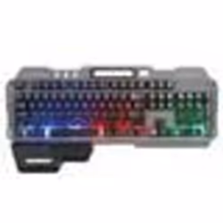 LIVOO TEA282 Clavier gamer semi mécanique filaire USB - AZERTY - Rétro-éclairage LED RGB - Support repose poignée amovible