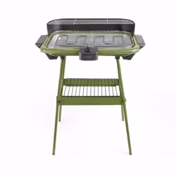 Barbecue électrique sur pieds - LIVOO - Surface de cuisson 47 x 28 cm - Thermostat réglable