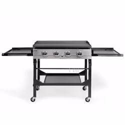 Plancha gaz 4 feux doc278 de Livoo. Grande surface de cuisson de 90x54 cm, qui convient pour 16 à 20 personnes. Cuisson rapid ...