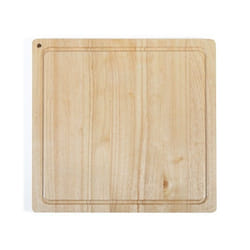 Planche à découper - LIVOO - MES141 - Bois dhévéa - Taille XXL - 46 x 46 cm - Rigole intégrée
