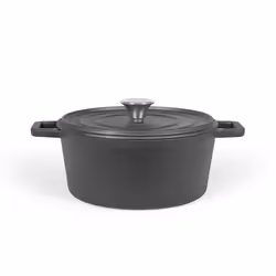 Livoo - cocotte ronde 24cm 4l noir - mep139