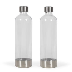 Machine a Soda Set de 2 bouteilles de gazéification - LIVOO - DOM464AC1 - 2 x 1L - Compatible LIVOO DOM464 - Bouteille en PET