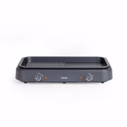 Livoo DOC289, 1900 W, Grill, Electrique, Intérieure, Dessus de table, Grille de cuisson + plaque de cuisson