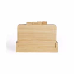 Set de 4 planches à découper - LIVOO - MES142 - Bois dhévéa - Avec languettes 26 x 18 cm - Support de rangement