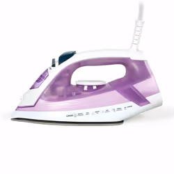 Livoo Fer à repasser, Fer à vapeur, Semelle en céramique, 80 g/min, Violet, Blanc, 20 g/min, 0,22 L