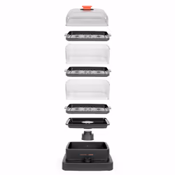 Livoo DOC300 cuiseur vapeur 3 Nombre de paniers 1200 W Noir