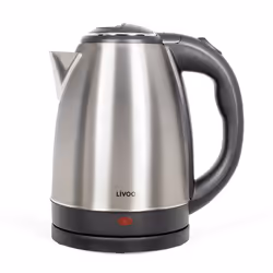 Livoo Bouilloire en acier inoxydable 1,8 L, 1,8 L, 1500 W, Acier inoxydable, Acier inoxydable, Arrêt de sécurité en cas de su ...