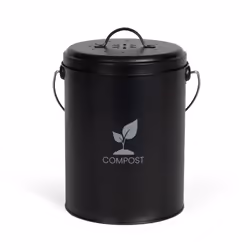 Composteur MES154N de Livoo. Seau à compost de cuisine conçu pour accueillir les déchets organiques tels que les épluchures d ...