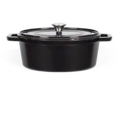 Cocotte ovale en fonte 29cm noir Livoo MEP129N