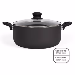 Casserole en aluminium MEP151N de Livoo avec revêtement antiadhésif, sans PFOA ni PFOS, pour cuire facilement tous types d'al ...