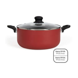 Livoo - Faitout aluminium 28cm avec couvercle MEP151R