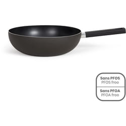 Livoo - poêle wok en aluminium 32cm noir - mep156n