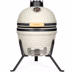 Barbecue fumoir Kamado - LIVOO - DOC330 - Beige / Noir