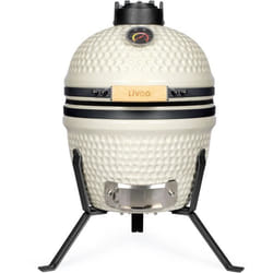 Barbecue fumoir Kamado - LIVOO - DOC330 - Beige / Noir