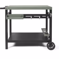 Desserte pour plancha Livoo GS167V offrant un espace de travail généreux avec un plateau supérieur de 85 x 50 cm, elle convie ...