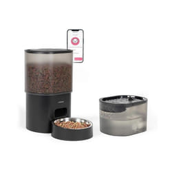 Distributeur de croquettes automatique et fontaine à eau - Livoo - PET107 -