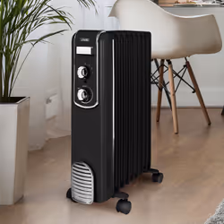 Radiateur Bain Huile 2000w Noir - Scholtes - Schv909n - Vue supplémentaire 2