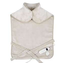 Coussin chauffant dos et cervicales - LIVOO - DOS218C - 100 W - 60 x 90 cm - Flanelle - Lavable en machine 30° - 50-65° - Crème